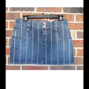 NWT Tommy Jeans Tommy Hilfiger 
Mini Skirt Striped Denim Size 3